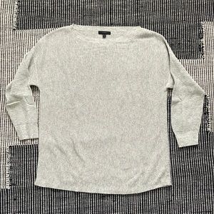 J Crew Wool blend ribbed boatneck sweater